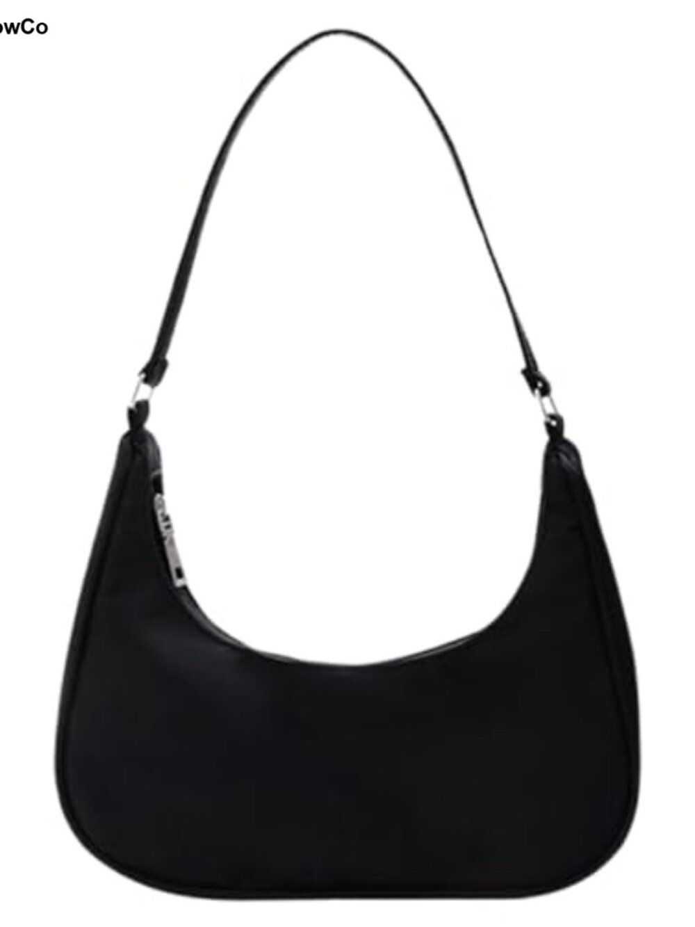 Nylon Crossbody Bag Crescent Shoulder Bag Mini Tote Handbag Purse for Women